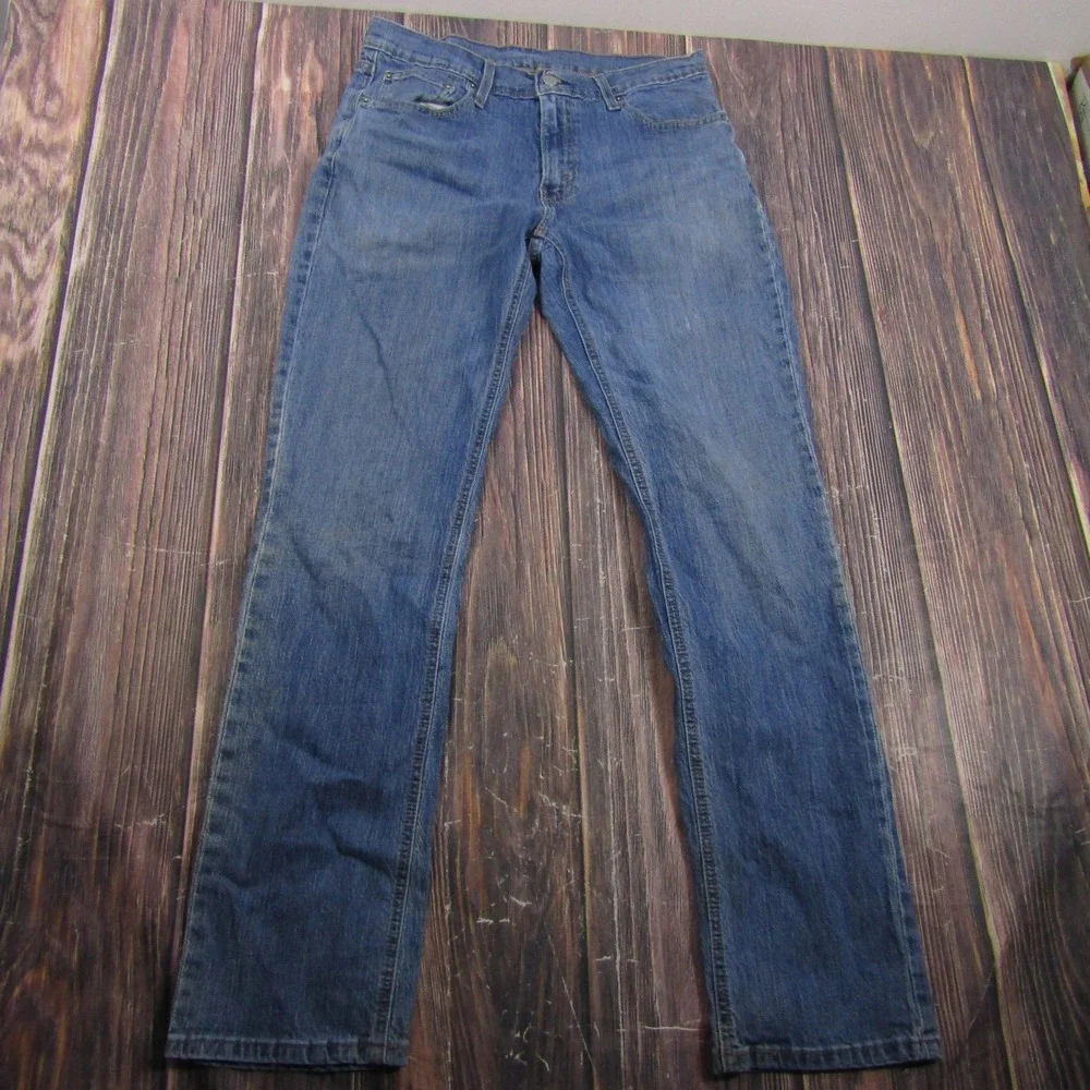 Levi's 541 Athletic Taper Jeans Mens 32x34 Blue Medium Wash Stretch Denim
